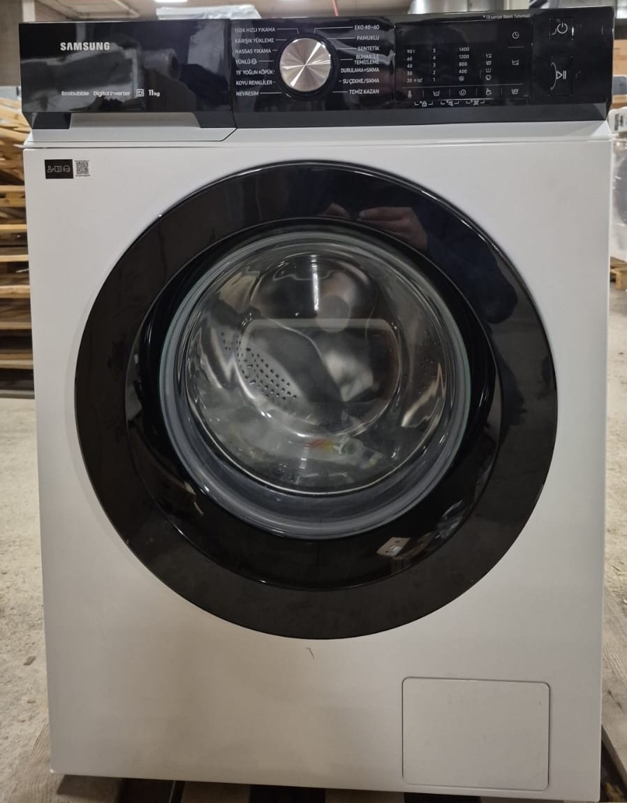 OUTLET87-WW11BBA046AE Samsung WW11BBA046AEAH 11 kg 1400 Devir Çamaşır Makinesi, Eco Bubble