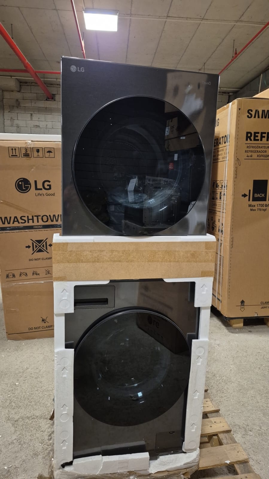 OUTLET91-W4W8BVKKZHM LG W4W8BVKKZHM E Enerji Sınıfı 12 kg Yıkama 10 kg Kurutma 1200 Devir Kurutmalı Çamaşır Makinesi