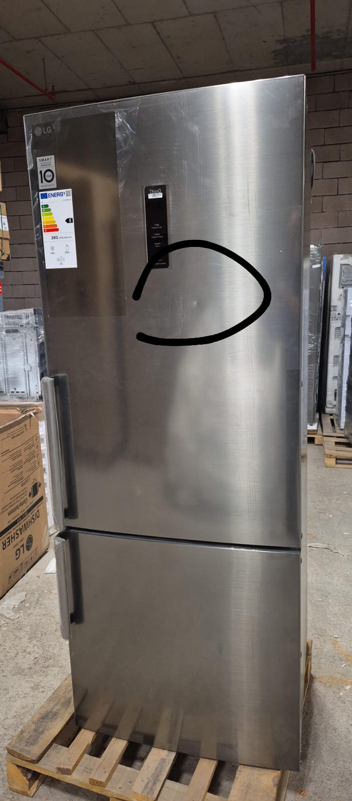 OUTLET97-GCB569BLCM LG GC-B569BLCM.APZPLTK E Enerji Sınıfı 462L No-Frost Buzdolabı