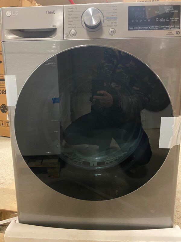 OUTLET105-RH10V9PV2W LG RH10V9PV2W.BPTPLTK 10 kg Kurutma Makinesi Platin Silver