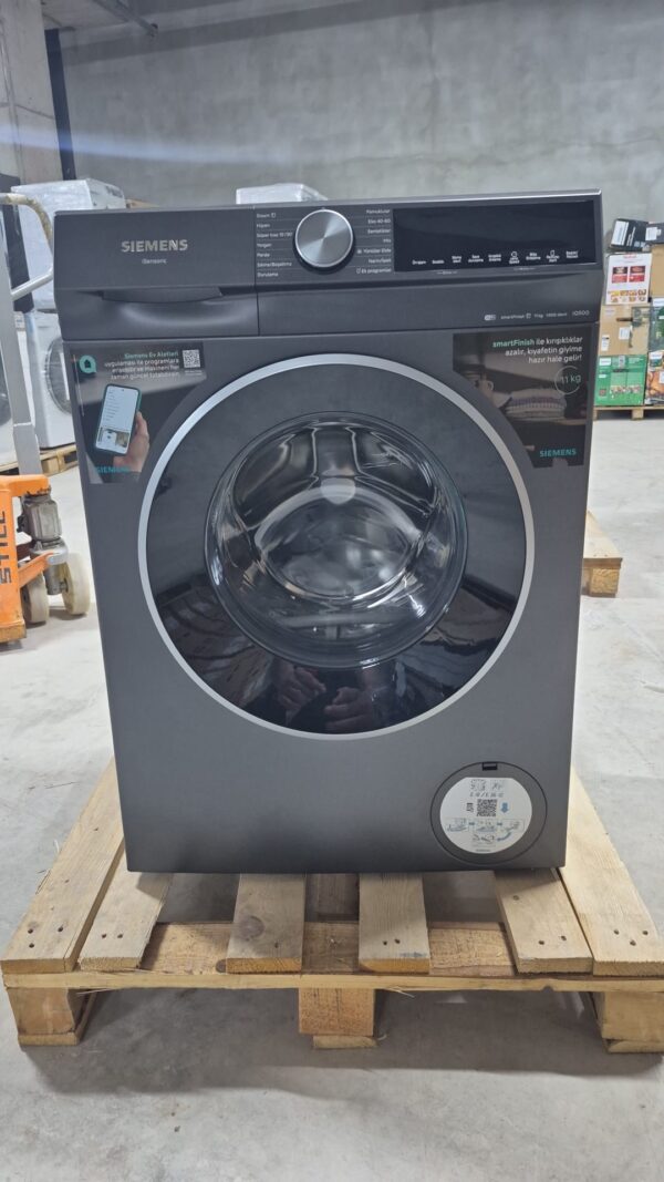 OUTLET112-WG64K2ZRTR Siemens WG64K2ZRTR Çamaşır Makinesi 11 kg 1400 Devir Antrasit