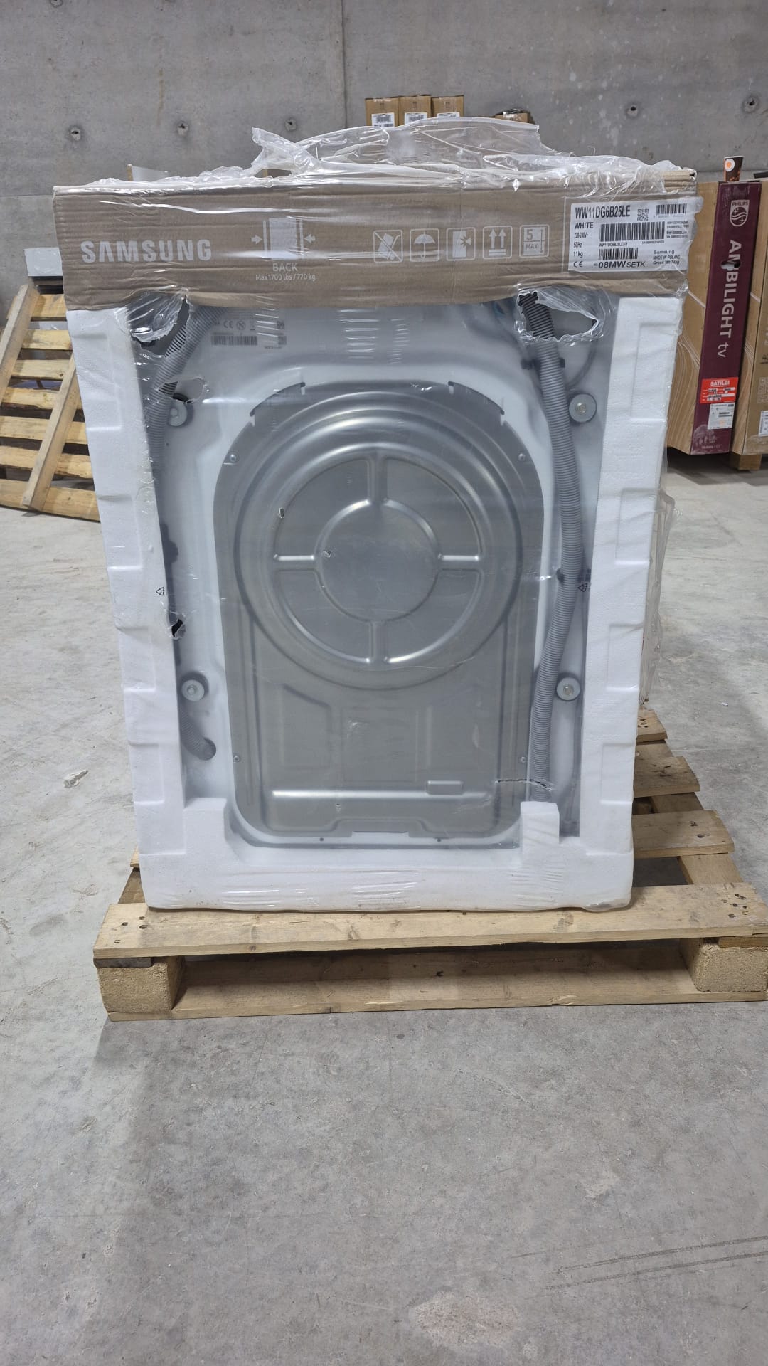 OUTLET119-WW11DG6B25LE Samsung WW11DG6B25LEAH 11 kg 1400 Devir Çamaşır Makinesi