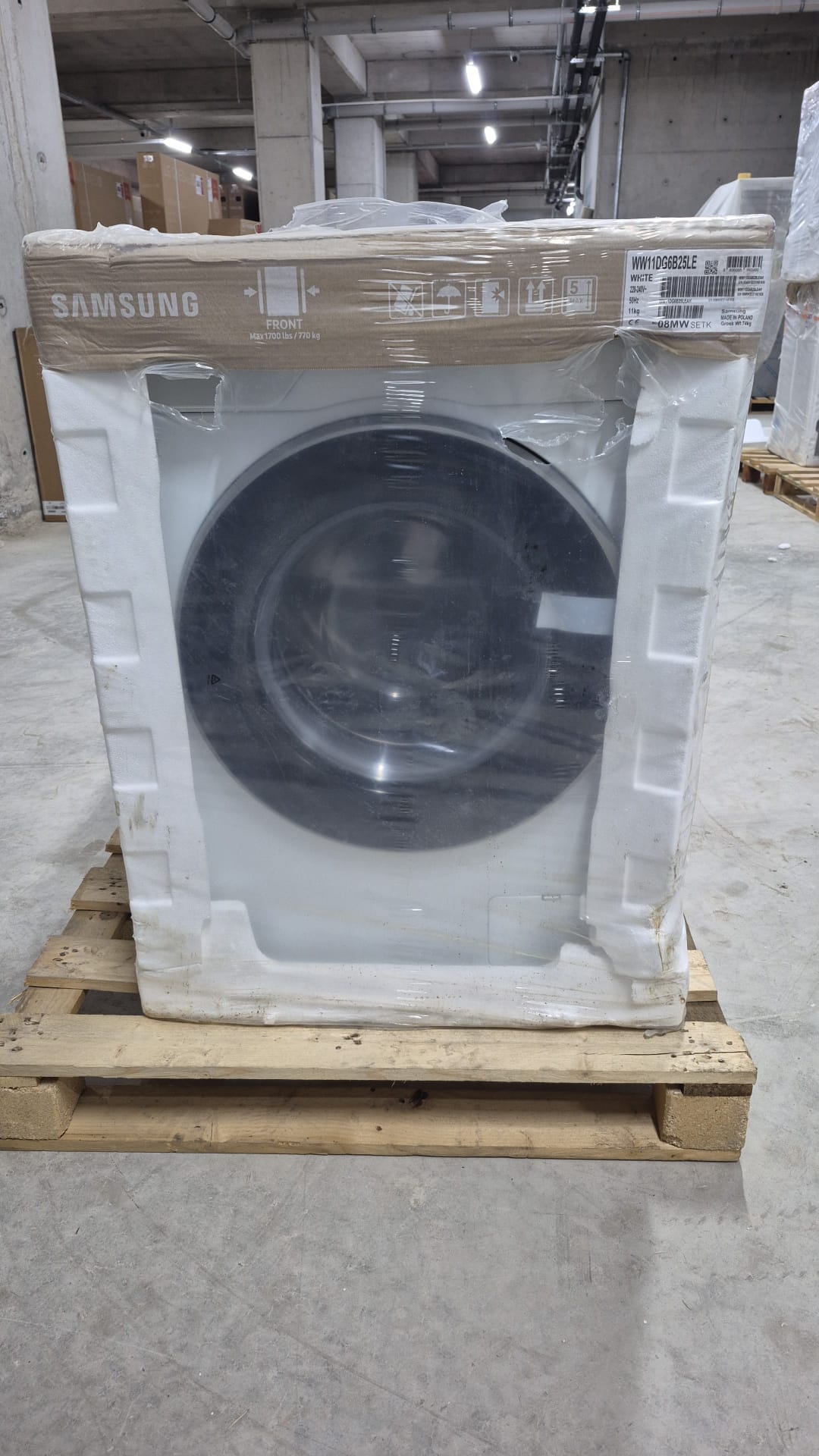 OUTLET119-WW11DG6B25LE Samsung WW11DG6B25LEAH 11 kg 1400 Devir Çamaşır Makinesi