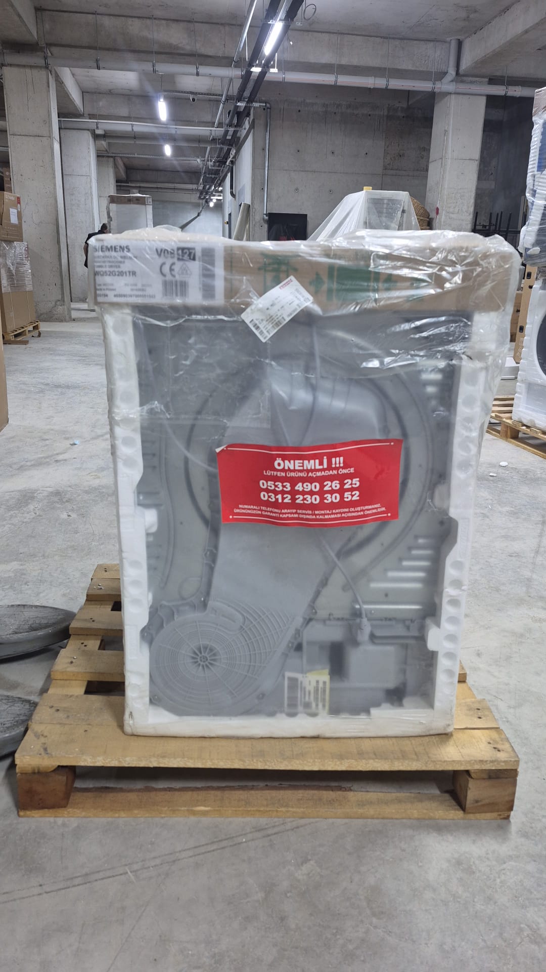 OUTLET121-WQ52G201TR Siemens WQ52G201TR 10 kg Çamaşır Kurutma Makinesi