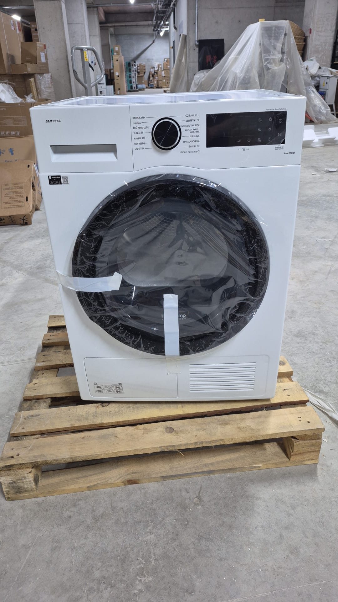 OUTLET128-DV90CGC0A0E Samsung DV90CGC0A0AEAH 9 kg A++ Çamaşır Kurutma Makinesi